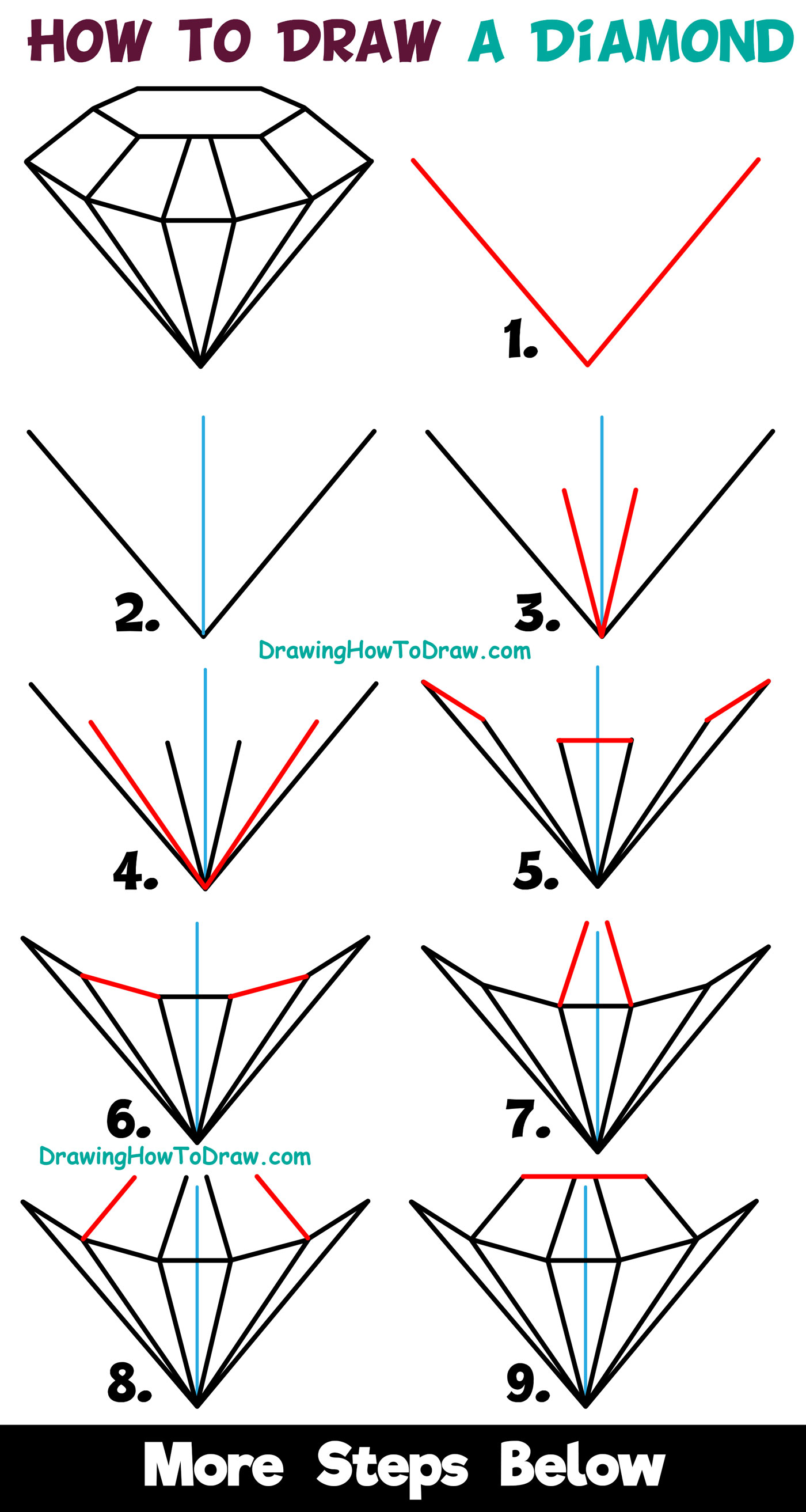 How to Draw - Step by Step Drawing For Kids and Beginners - Easy