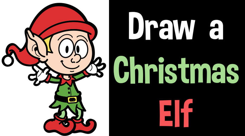 Learn How to Draw a Cartoon Elf for Christmas Simple Steps Drawing Tutorial for Beginners