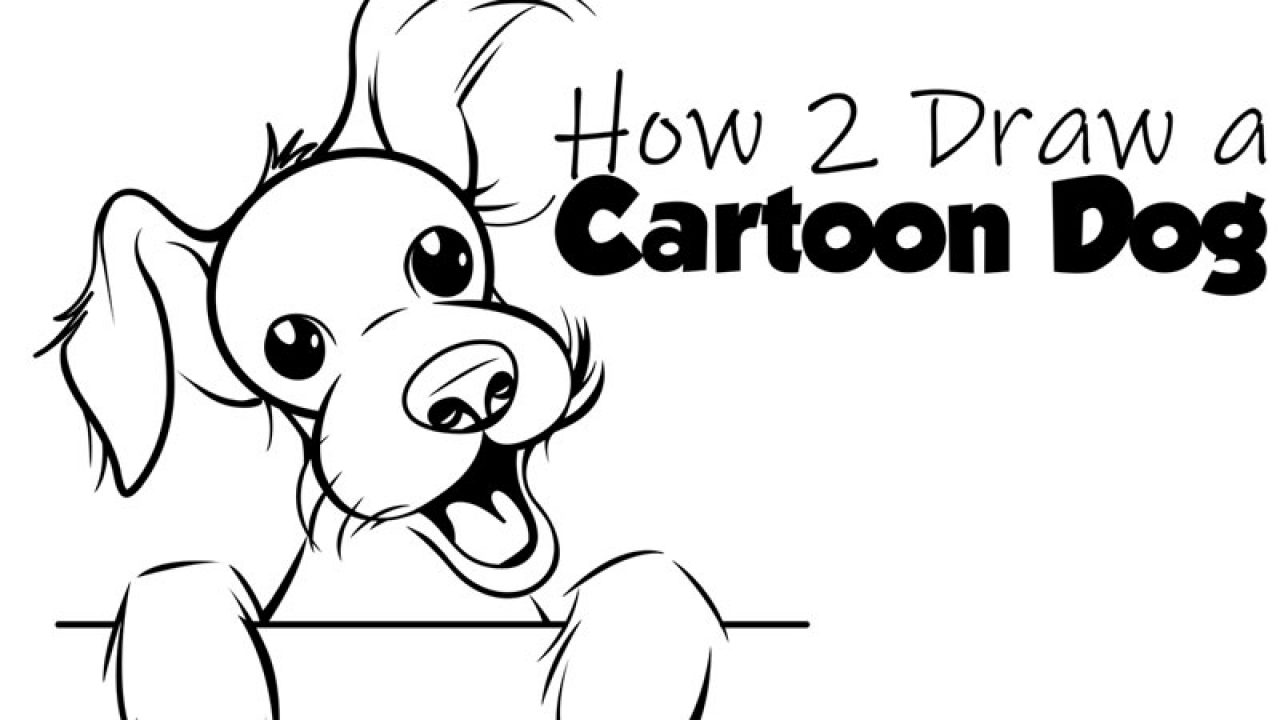 How to Draw a Cartoon Terrier Dog Easy Steps Drawing Lesson for ...