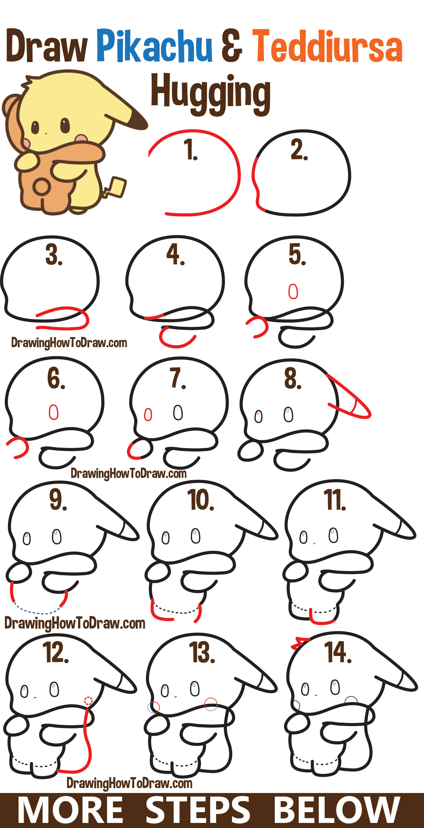 Featured image of post Pokemon Pikachu Drawing Step By Step He s an electric type pokemon so