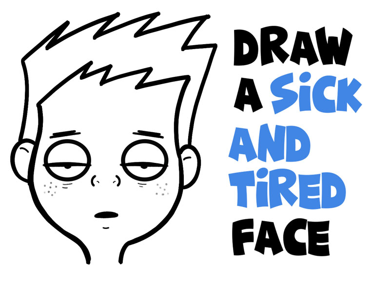 How to Draw Cartoon Facial Expressions : Scared, Petrified, Afraid