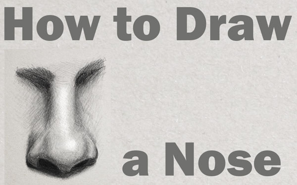 Learn How to Draw and Shade a Realistic Nose in Pencil or Graphite Easy Step by Step Tutorial