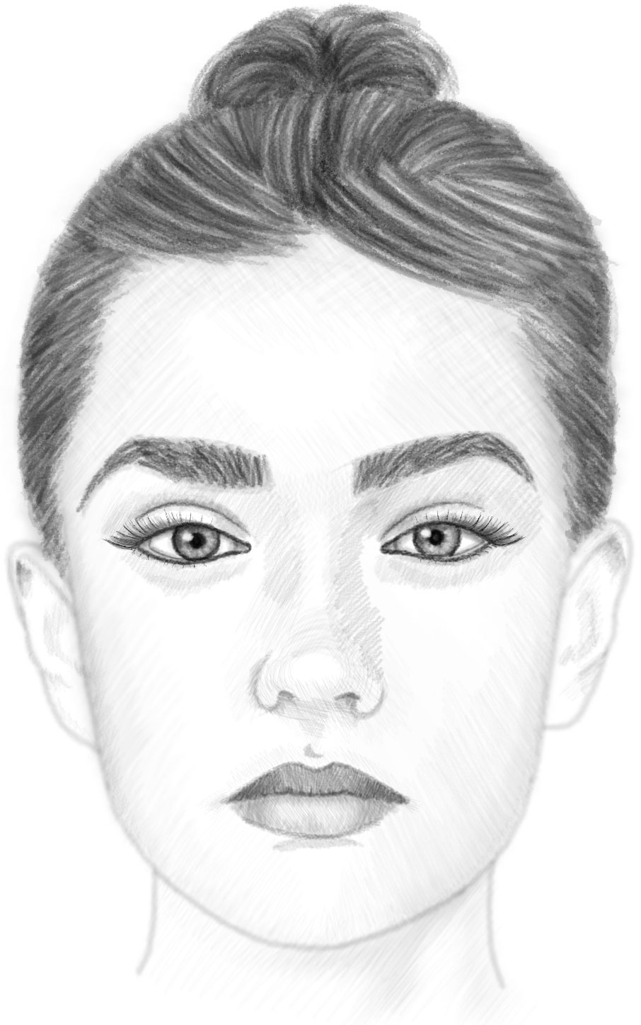 New Face Drawing Female How To Sketch with simple drawing