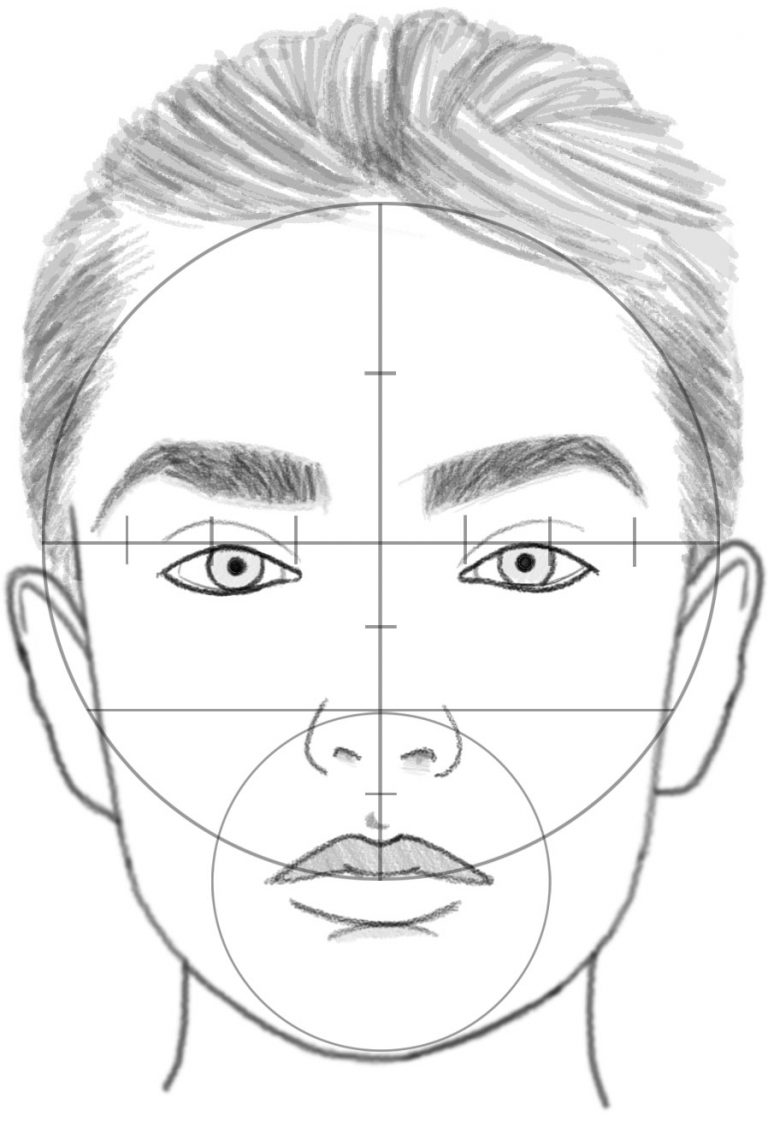 How to Draw a Face in Basic Proportions - Drawing Beautiful Female Face