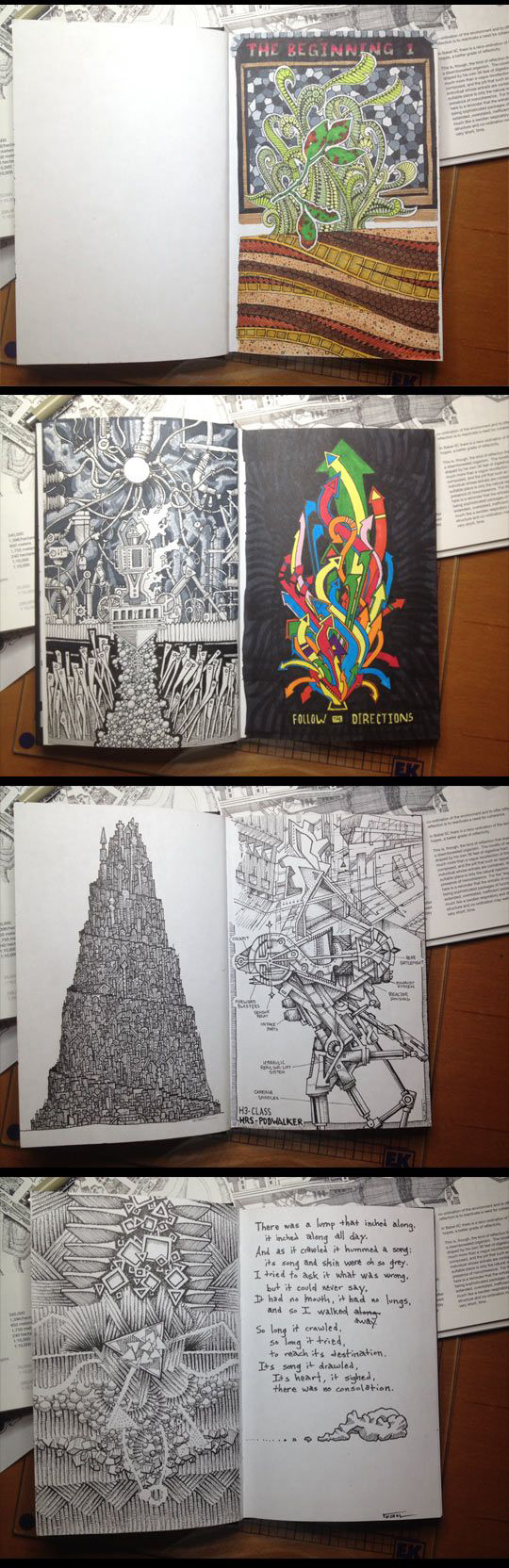 super cool art sketchbook journal inspiration