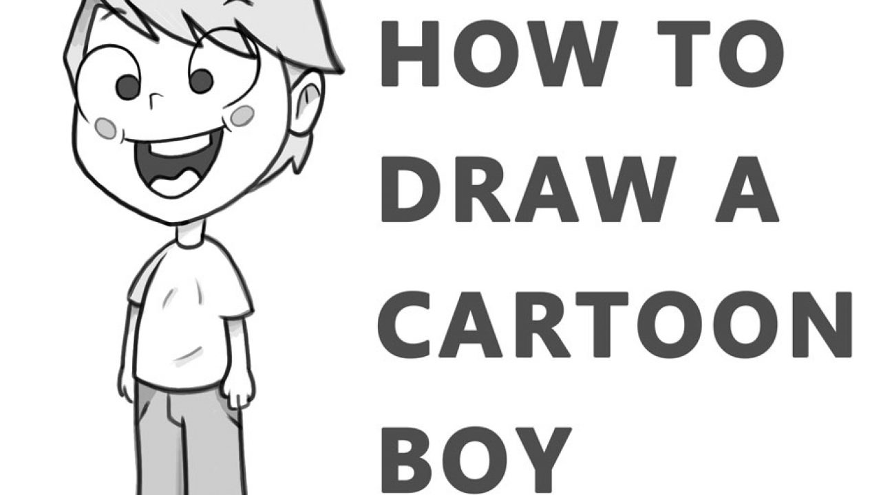 How to Draw a Cartoon Boy Standing With Easy Step by Step Drawing Tutorial  - How to Draw Step by Step Drawing Tutorials