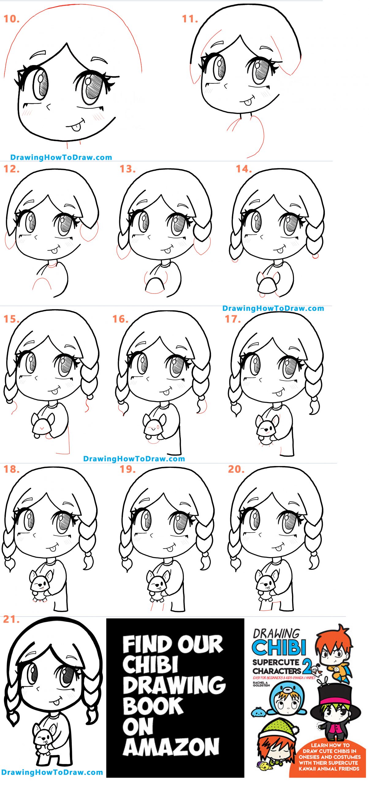 How to draw an anime dog  Step by step Drawing tutorials