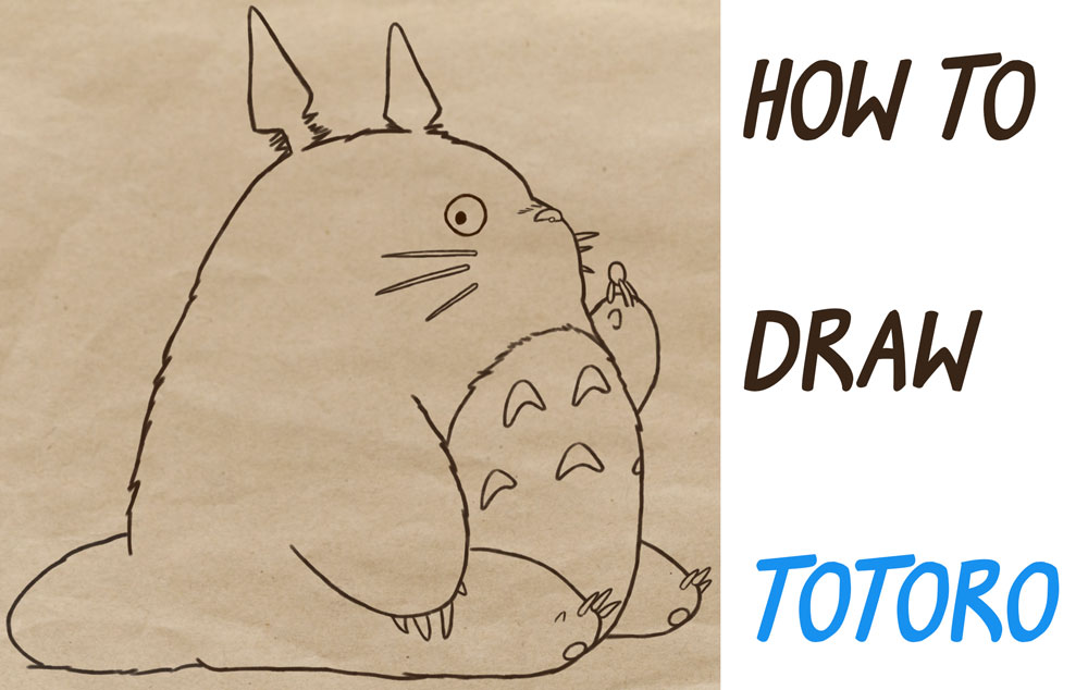 Totoro Characters Archives How To Draw Step By Step Drawing Tutorials