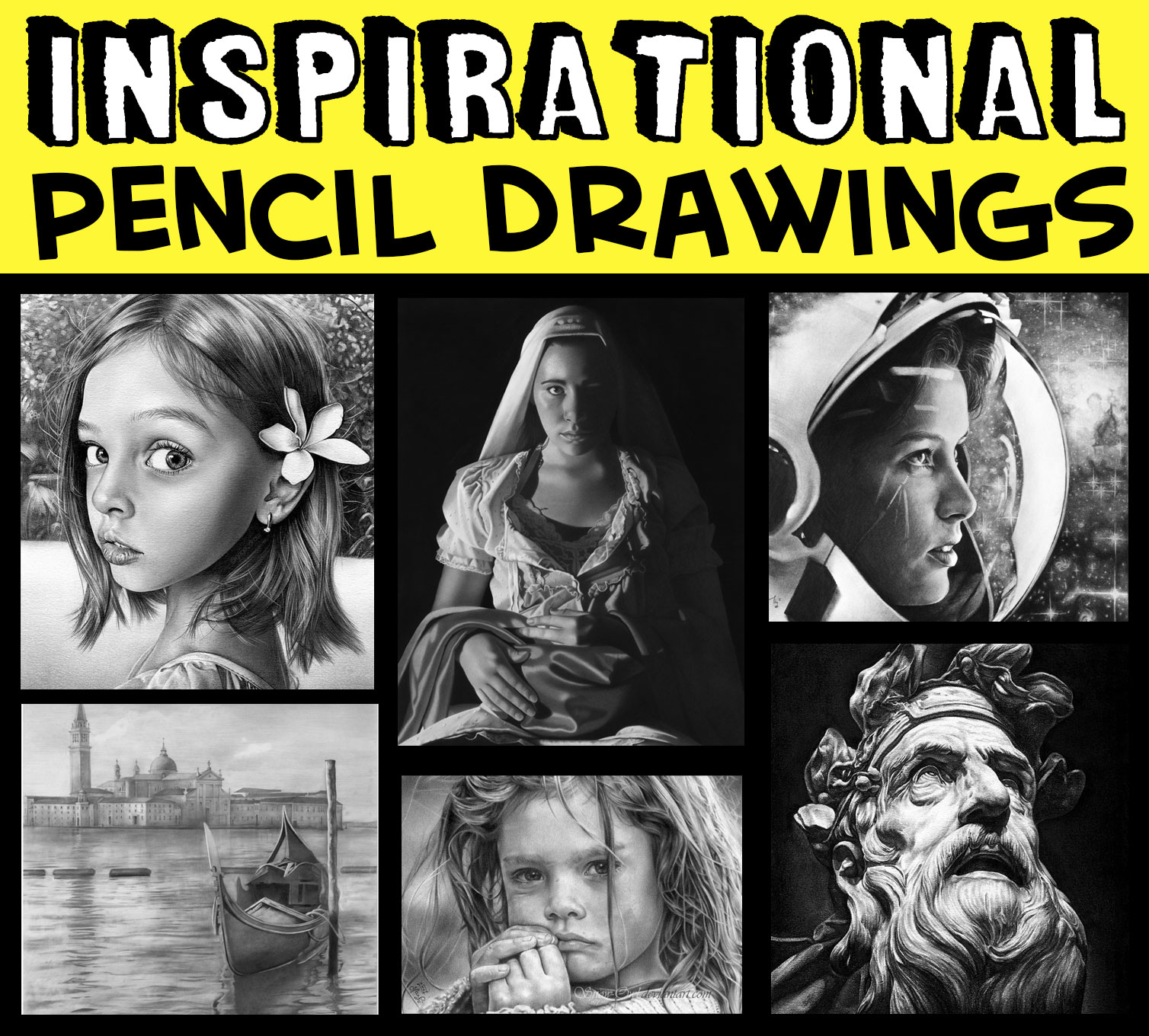 50+ inspirational pencil drawings to inspire the artist in you - inspirational graphite pencil drawings - amazing incredible