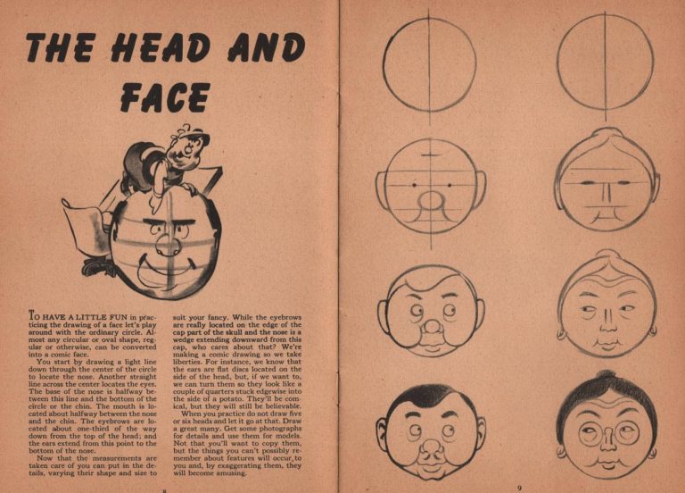 Here is a Retro Cartooning Drawing Book (How to Draw Cartoons and