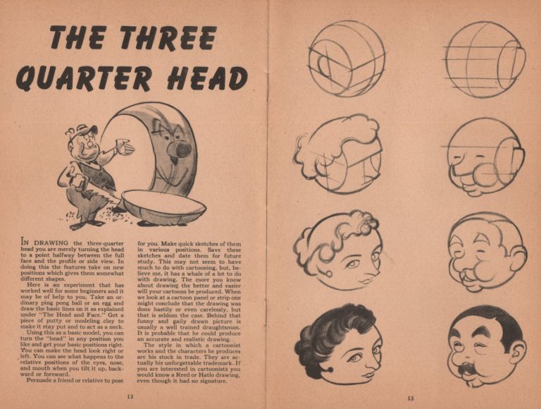 Here is a Retro Cartooning Drawing Book (How to Draw Cartoons and