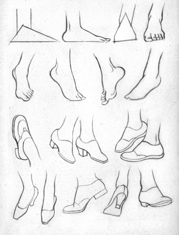 cartooning the feet - drawing tutorial