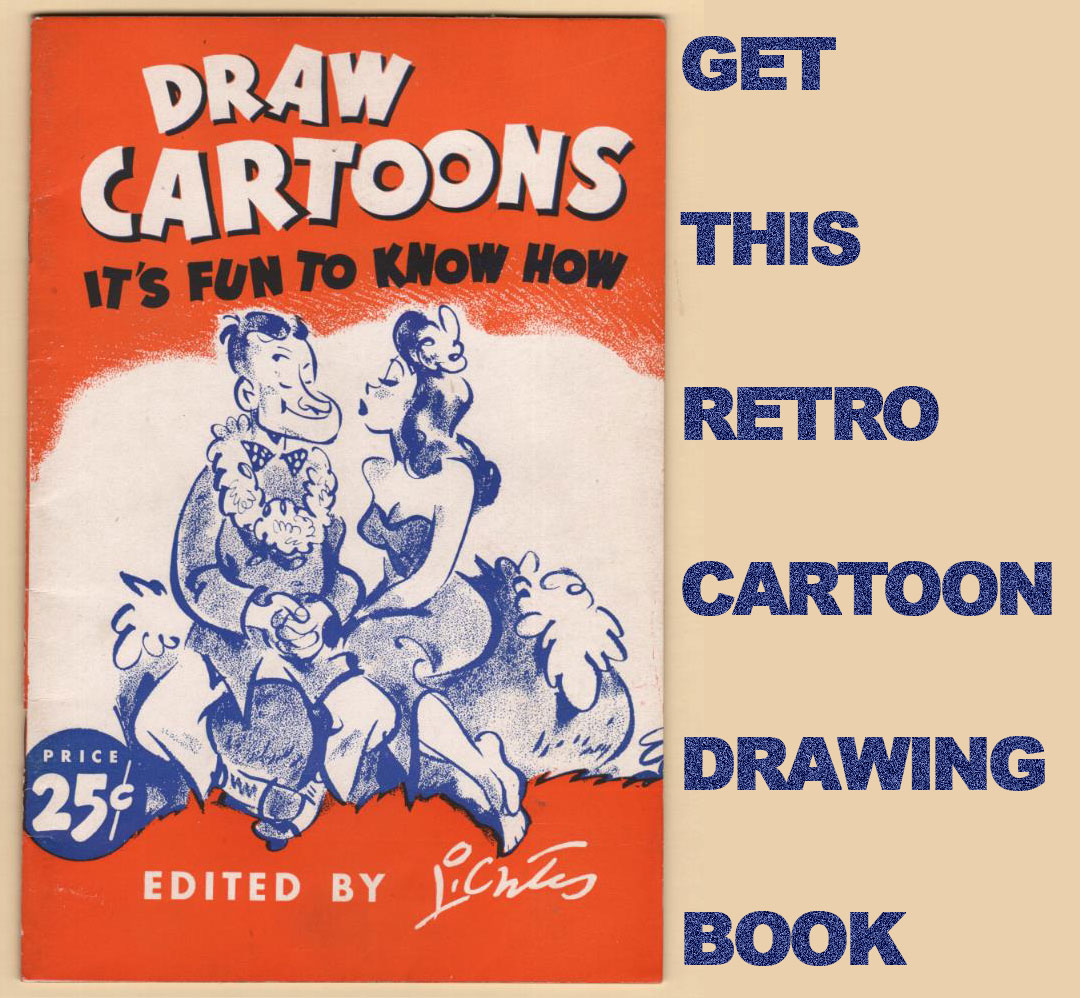 get this retro drawing cartooning book tutorials