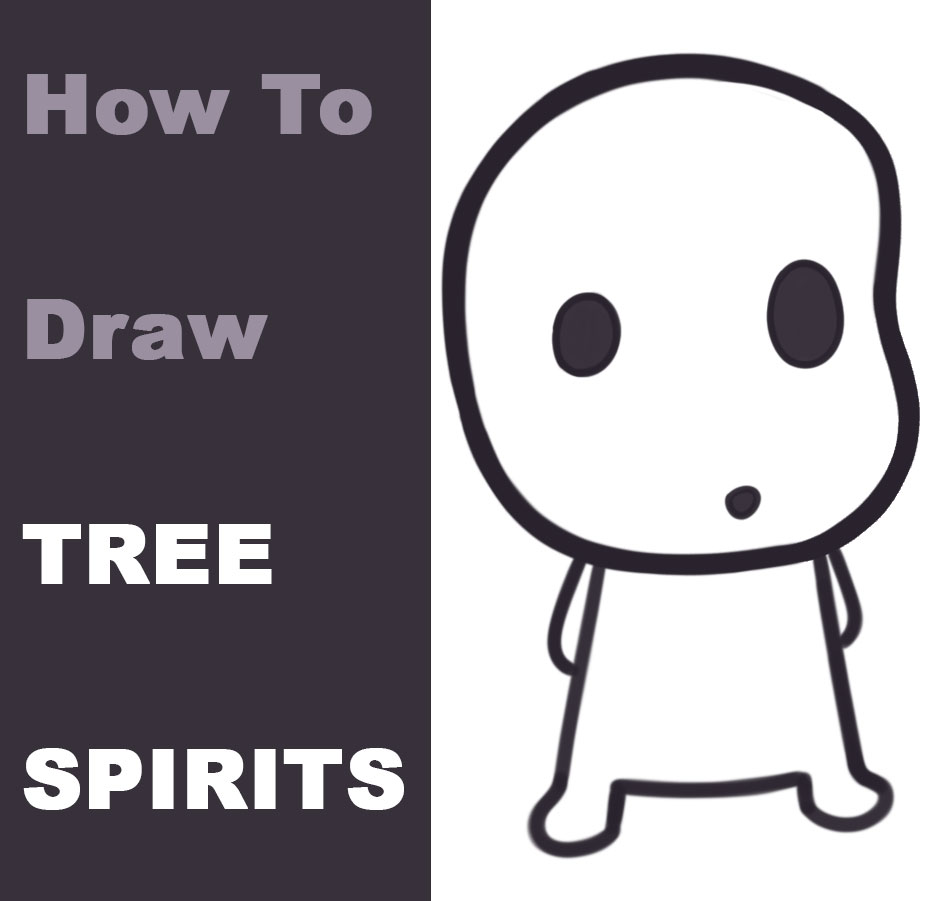 How to Draw Cute Kawaii Chibi Kodama Tree Spirit from Studio Ghibli's  Princess Mononoke – Drawing Tutorial