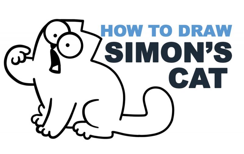 How to Draw Simon's Cat (The cat from Simon's Cat) – Easy Step by Step  Drawing Tutorial