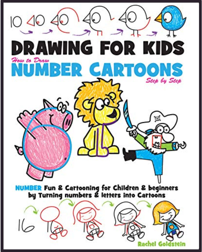 Drawing for Kids Book - How to draw cartoons with numbers