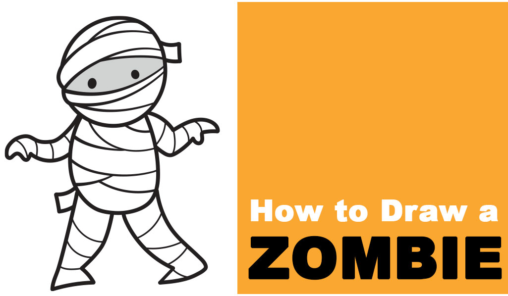 Learn How to Draw a Cartoon Zombie Easy Step-by-Step Drawing Tutorial for Kids