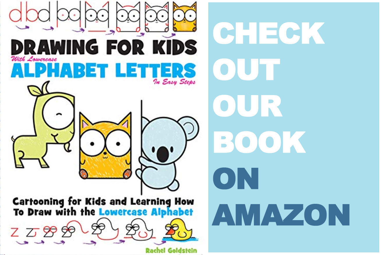drawing with lowercase letters book for kids