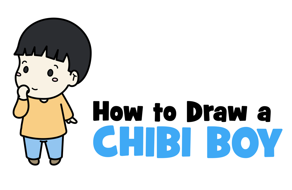 How to Draw a Chibi Boy Easy Step by Step Drawing Tutorial for Kids