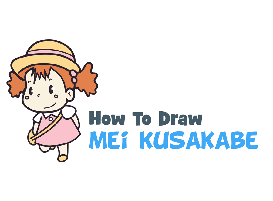 How to Draw Mei Kusakabe from My Neighbor Totoro (Cute / Kawaii / Chibi Style) Easy Step by Step Drawing Tutorial