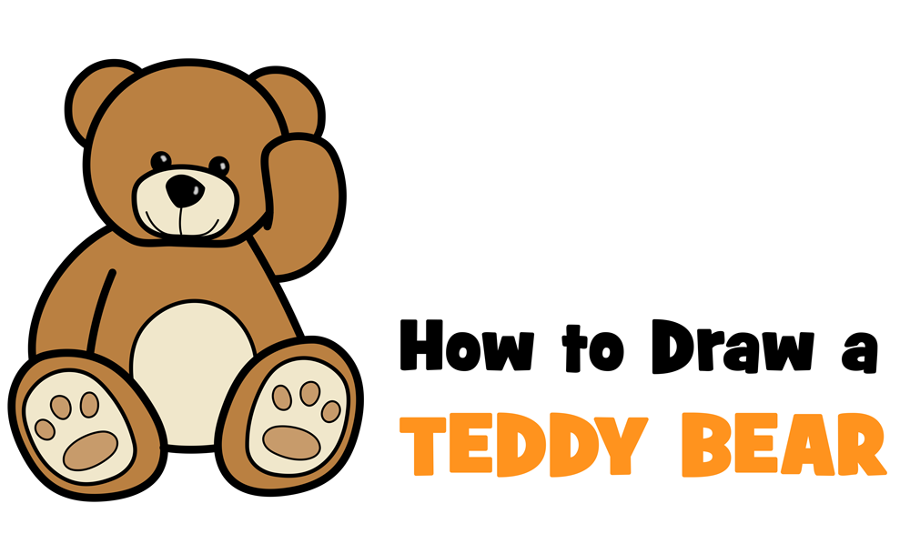 Learn How to Draw a Cartoon Teddy Bear Easy Step-by-Step Drawing Tutorial for Kids