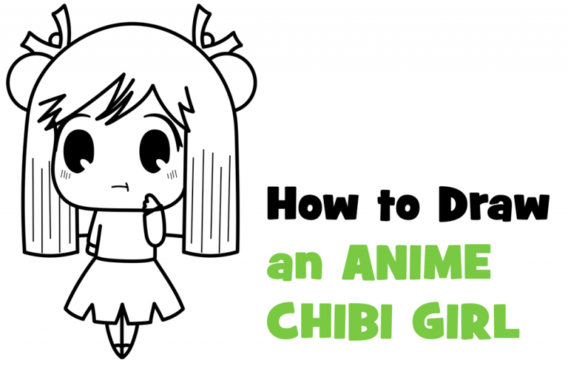 How to draw anime girl, How to draw for beginners