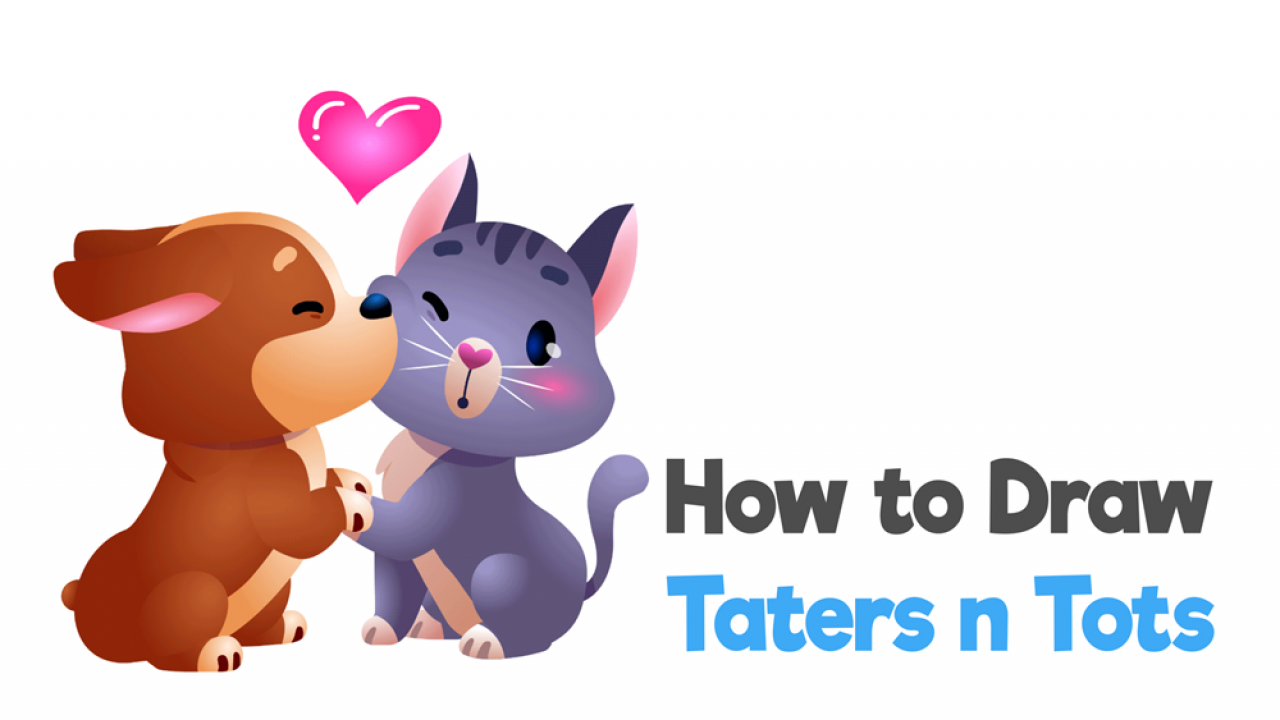 Cute Cat And Dog Drawings