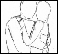 Images Of Drawings Of Two People Hugging