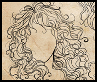 How To Draw Curly Hair And Afro Ethnic Hair Drawing