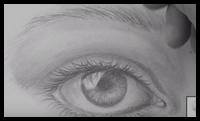 How to draw a realistic eye eyebrows step by step