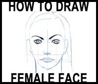 How to Draw Female Faces in Correct Proportions with Easy Drawing Lesson