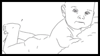 How to Draw a Baby/Infant Lying Down on Belly (Video)