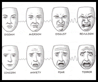 Here is a great facial expressions reference sheet that you will love