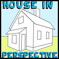 How to Draw a House in Two Point Perspective