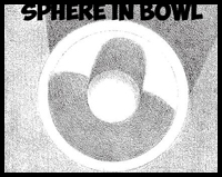 How to Draw a Sphere or Ball inside of a Bowl