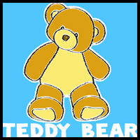 How to Draw Cartoon Teddy Bear